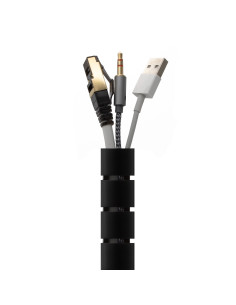 AISENS Organizador De Cable En Espiral 25mm, Negro, 3.0 m 2