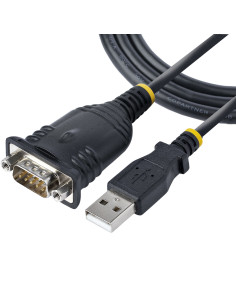 StarTech.com Cable de 1m USB a Serie, Conversor DB9 Macho RS232 a USB, Prolific, Adaptador USB a Serial para