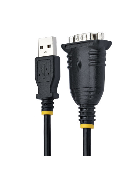 StarTech.com Cable de 1m USB a Serie, Conversor DB9 Macho RS232 a USB, Prolific, Adaptador USB a Serial para