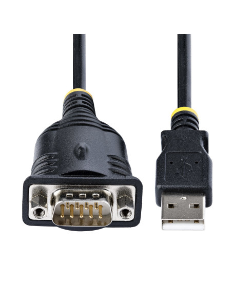 StarTech.com Cable de 1m USB a Serie, Conversor DB9 Macho RS232 a USB, Prolific, Adaptador USB a Serial para
