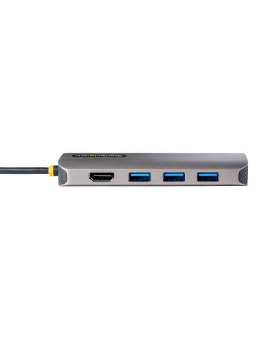 StarTech.com Adaptador Multipuertos USB C de Vídeo 4K a 60Hz, con Hub de 3 Puertos USB-A de 5Gbps, Entrega de Alimentación USB