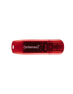 Intenso Rainbow Line unidad flash USB 128 GB USB tipo A 2.0 Rojo, Transparente