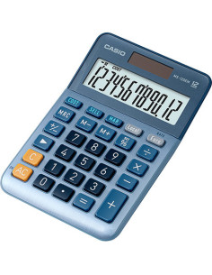 Casio MS-120EM calculadora Escritorio Pantalla de calculadora Azul