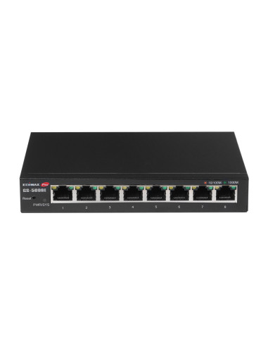 Edimax GS-5008E switch Gestionado Gigabit Ethernet (10 100 1000) Negro