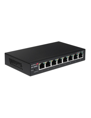 Edimax GS-5008E switch Gestionado Gigabit Ethernet (10 100 1000) Negro