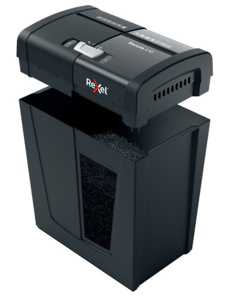 Rexel Secure X10 triturador de papel Corte cruzado 68 dB Negro