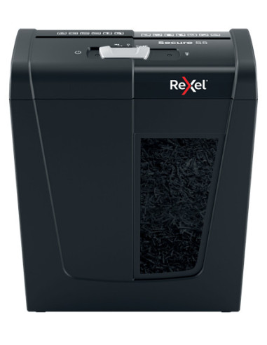 Rexel Secure S5 triturador de papel Corte en tiras 68 dB Negro