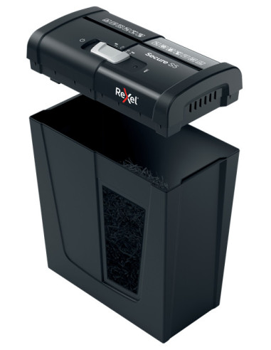 Rexel Secure S5 triturador de papel Corte en tiras 68 dB Negro
