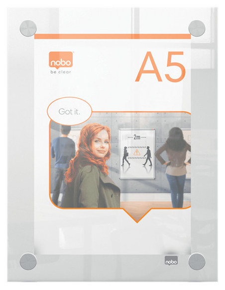 Nobo Premium Plus A5 pizarrón blanco 148 x 210 mm Acrílico