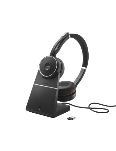 Jabra Evolve 75 SE Auriculares Inalámbrico y alámbrico Diadema Llamadas Música Bluetooth Base de carga Negro