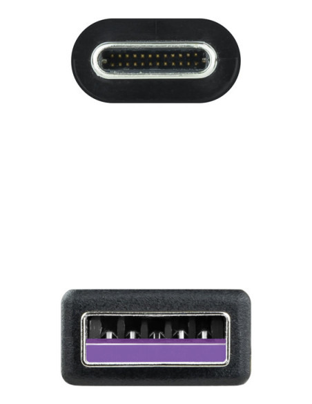 Nanocable 10.01.2103 cable USB USB 2.0 3 m USB A USB C Negro