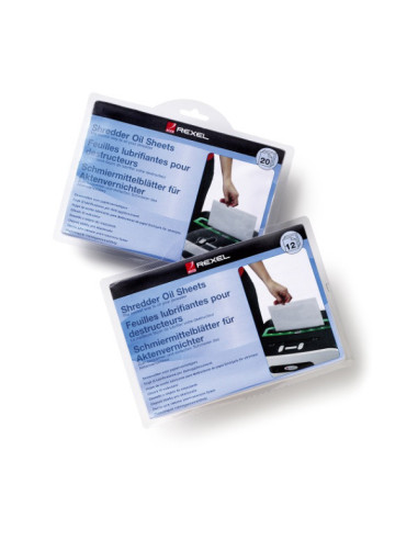 Rexel Láminas lubricantes para destructora (12)