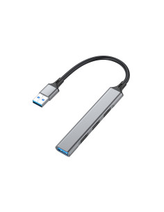 Equip 128960 hub de interfaz USB 3.2 Gen 1 (3.1 Gen 1) Type-A 5000 Mbit s Negro, Gris 2