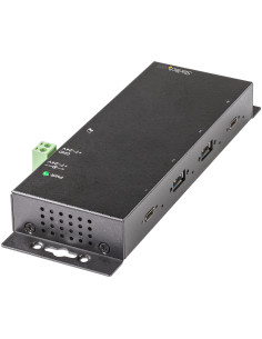 StarTech.com Hub USB C de 4 Puertos - 10Gbps - Ladrón Concentrador Industrial 2x USB Tipo C - 2x USB-A - con Protección ESD - 2