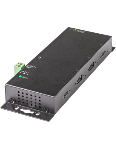 StarTech.com Hub USB C de 4 Puertos - 10Gbps - Ladrón Concentrador Industrial 2x USB Tipo C - 2x USB-A - con Protección ESD -