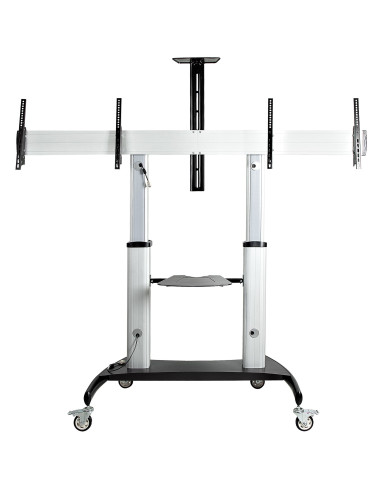 StarTech.com STNDMTVDUO soporte para TV 152,4 cm (60") Negro, Plata
