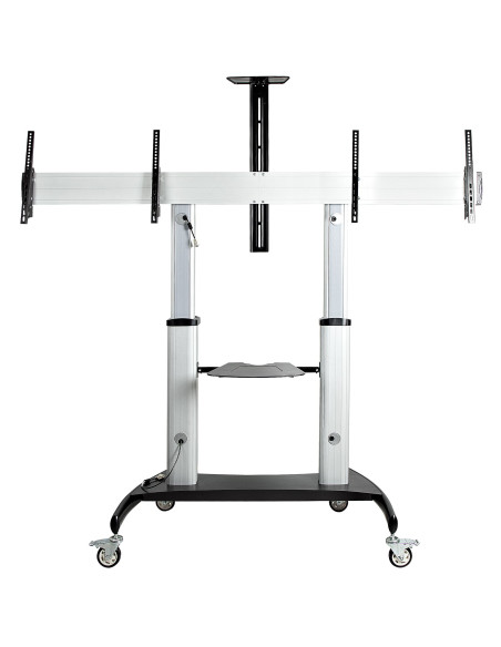 StarTech.com STNDMTVDUO soporte para TV 152,4 cm (60") Negro, Plata