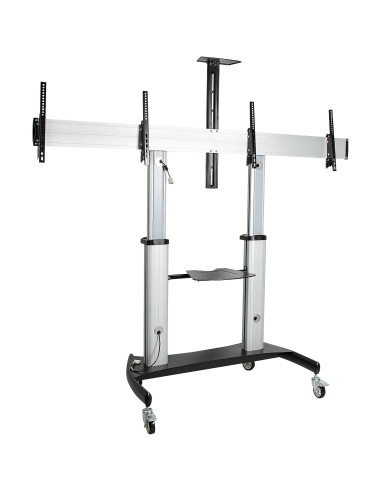 StarTech.com STNDMTVDUO soporte para TV 152,4 cm (60") Negro, Plata