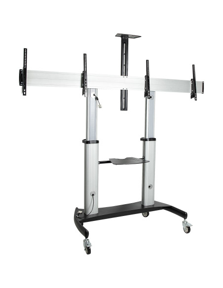 StarTech.com STNDMTVDUO soporte para TV 152,4 cm (60") Negro, Plata