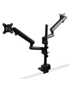 StarTech.com Brazo de Soporte para Dos Monitores - Base Soporte de Movimiento Articulado y Altura Ajustable para 2 Monitores 2