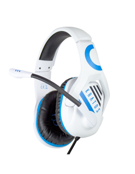 Blade Kratos Auriculares Alámbrico Diadema Juego Azul, Blanco