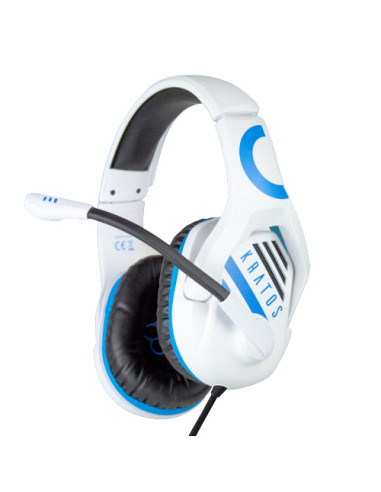 Blade Kratos Auriculares Alámbrico Diadema Juego Azul, Blanco