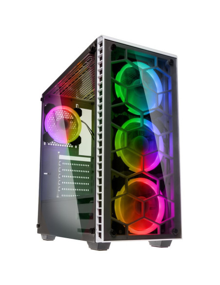 Kolink OBSERVATORY WHITE Midi Tower Negro, Blanco