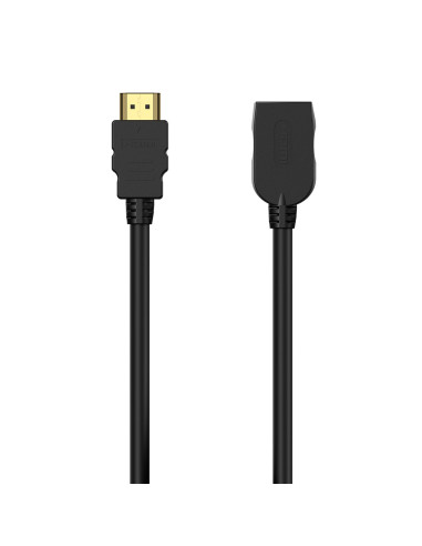 AISENS Cable HDMI V2.0 Prolongador Premium Alta Velocidad   Hec 4K@60Hz 18Gbps, A M-A H, Negro, 2.0M