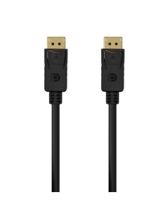 AISENS Cable DISPLAYPORT V1.2 4K@60Hz, DP M-DP M, Negro, 0.5M