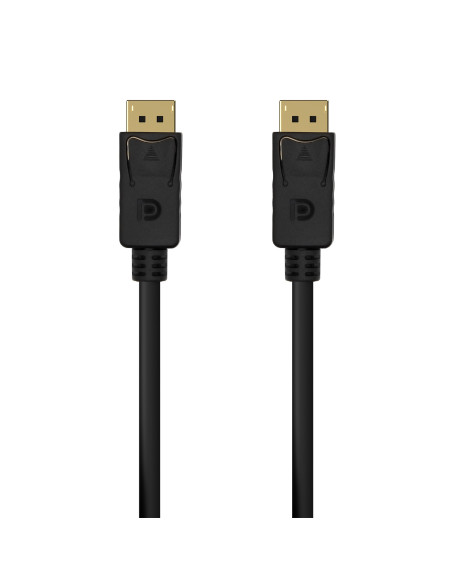AISENS Cable DISPLAYPORT V1.2 4K@60Hz, DP M-DP M, Negro, 0.5M