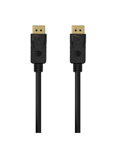 AISENS Cable DISPLAYPORT V1.2 4K@60Hz, DP M-DP M, Negro,1.5M