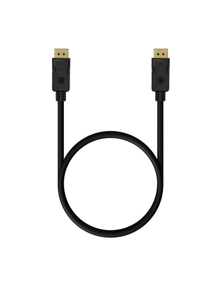 AISENS Cable DISPLAYPORT V1.2 4K@60Hz, DP M-DP M, Negro,1.5M