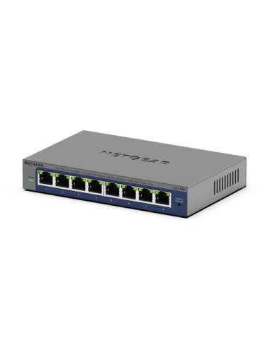 NETGEAR GS108Ev4 No administrado L2/L3 Gigabit Ethernet (10/100/1000) Gris