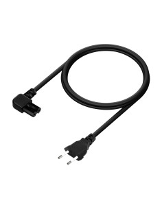 AISENS Cable Alimentación Acodado Forma 8, CEE7 16 M-C7 H, Negro, 1.8M 2