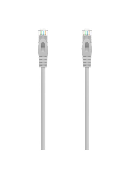 AISENS Cable de Red Latiguillo RJ45 LSZH Cat.6A 500 Mhz UTP AWG24, Gris, 30CM