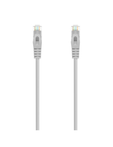 AISENS Cable de Red Latiguillo RJ45 LSZH Cat.6A 500 Mhz UTP AWG24, Gris, 1.5M