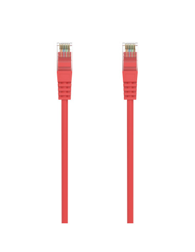 AISENS Cable de Red Latiguillo RJ45 LSZH Cat.6A 500 Mhz UTP AWG24, Rojo, 1.5M