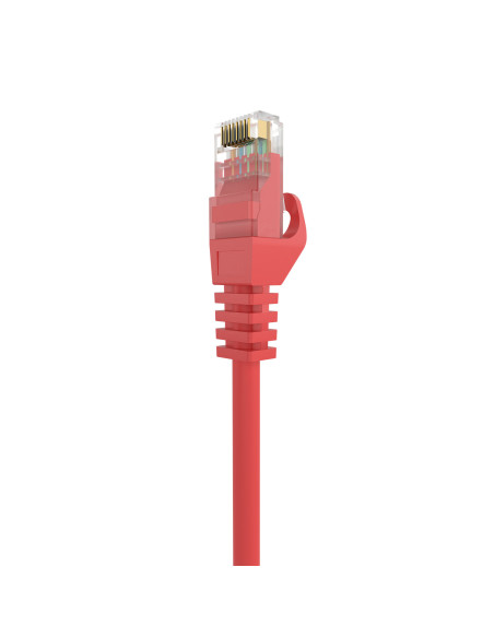 AISENS Cable de Red Latiguillo RJ45 LSZH Cat.6A 500 Mhz UTP AWG24, Rojo, 1.5M