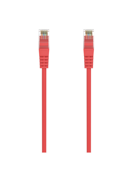 AISENS Cable de Red Latiguillo RJ45 LSZH Cat.6A 500 Mhz UTP AWG24, Rojo, 3.0M