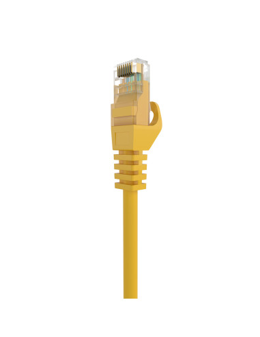 AISENS Cable de Red Latiguillo RJ45 LSZH Cat.6A 500 Mhz UTP AWG24, Amarillo, 25CM