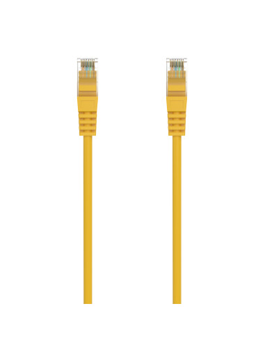 AISENS Cable de Red Latiguillo RJ45 LSZH Cat.6A 500 Mhz UTP AWG24, Amarillo, 1.0M
