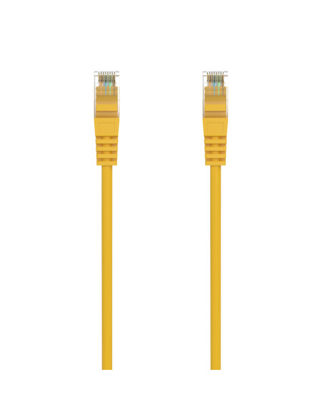 AISENS Cable de Red Latiguillo RJ45 LSZH Cat.6A 500 Mhz UTP AWG24, Amarillo, 1.0M