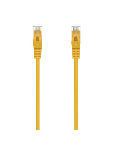 AISENS Cable de Red Latiguillo RJ45 LSZH Cat.6A 500 Mhz UTP AWG24, Amarillo, 1.5M