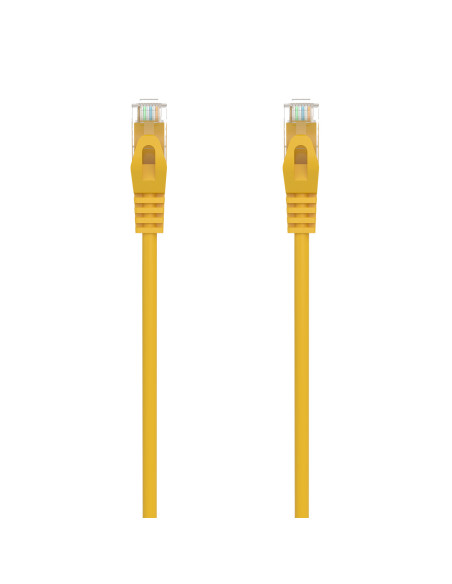 AISENS Cable de Red Latiguillo RJ45 LSZH Cat.6A 500 Mhz UTP AWG24, Amarillo, 2.0M