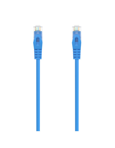 AISENS Cable de Red Latiguillo RJ45 LSZH Cat.6A 500 Mhz UTP AWG24, Azul, 25CM