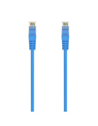 AISENS Cable de Red Latiguillo RJ45 LSZH Cat.6A 500 Mhz UTP AWG24, Azul, 1.0M
