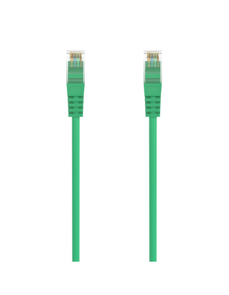 AISENS Cable de Red Latiguillo RJ45 LSZH Cat.6A 500 Mhz UTP AWG24, Verde, 25CM