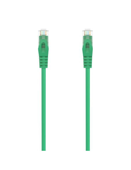 AISENS Cable de Red Latiguillo RJ45 LSZH Cat.6A 500 Mhz UTP AWG24, Verde, 30CM
