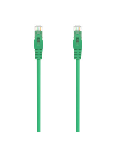 AISENS Cable de Red Latiguillo RJ45 LSZH Cat.6A 500 Mhz UTP AWG24, Verde, 1.0M