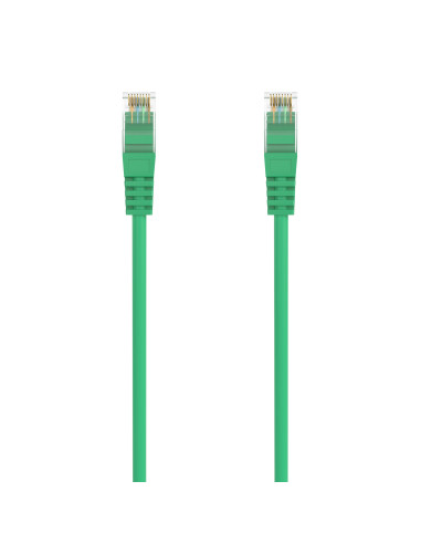 AISENS Cable de Red Latiguillo RJ45 LSZH Cat.6A 500 Mhz UTP AWG24, Verde, 1.5M